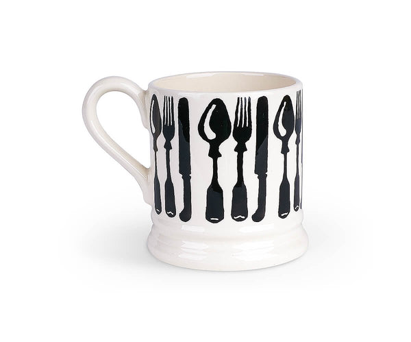 Emma Bridgewater Knives and Forks 1/2 Pint Mug
