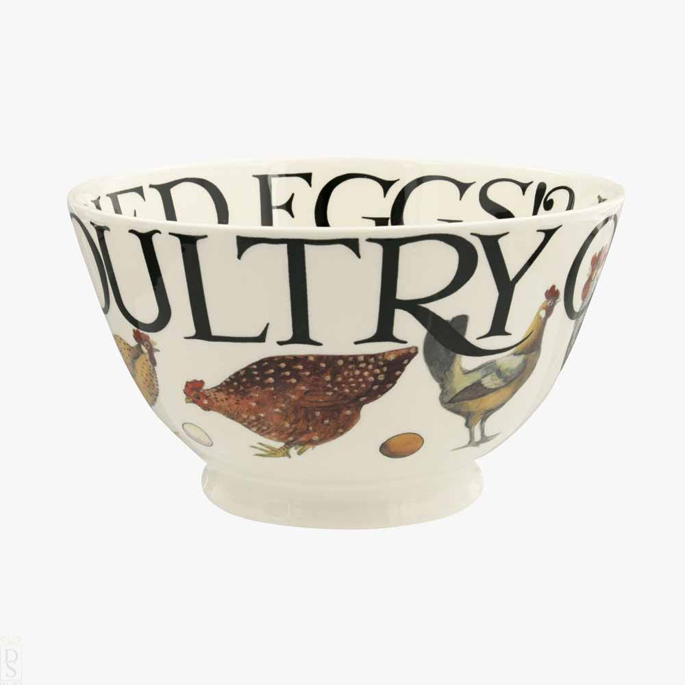 Rise & Shine Poultry On Parade Medium Old Bowl