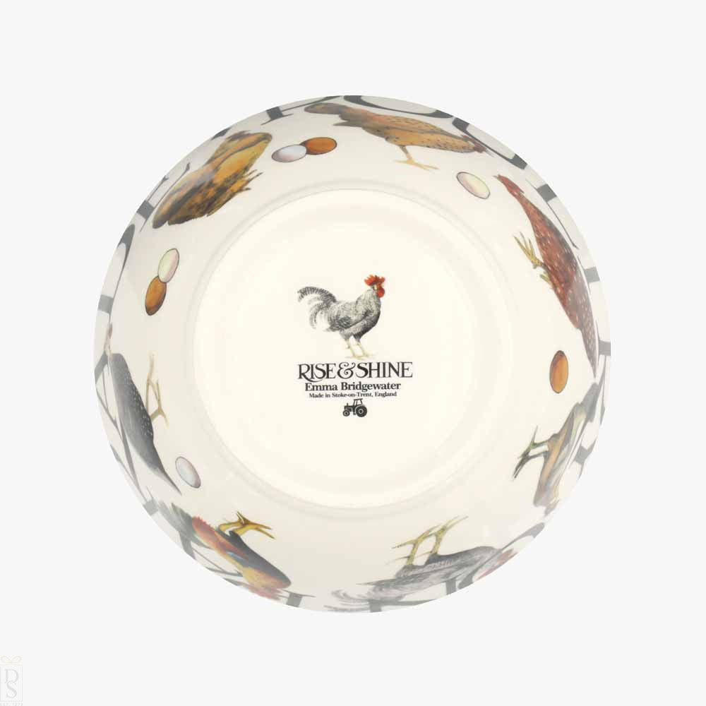 Rise & Shine Poultry On Parade Medium Old Bowl