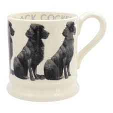 EMMA BRIDGEWATER BLACK COCKER 1/2 PINT MUG