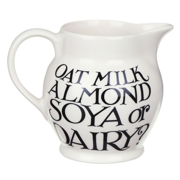 Black Toast Soya Or Dairy Half Pint Jug