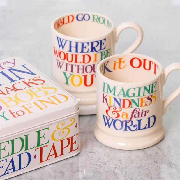 Rainbow Toast Kindness & A Fair World 1/2 Pint Mug