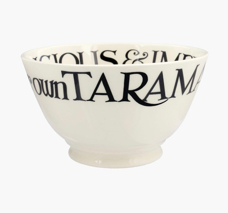 Black Toast Medium Old Bowl