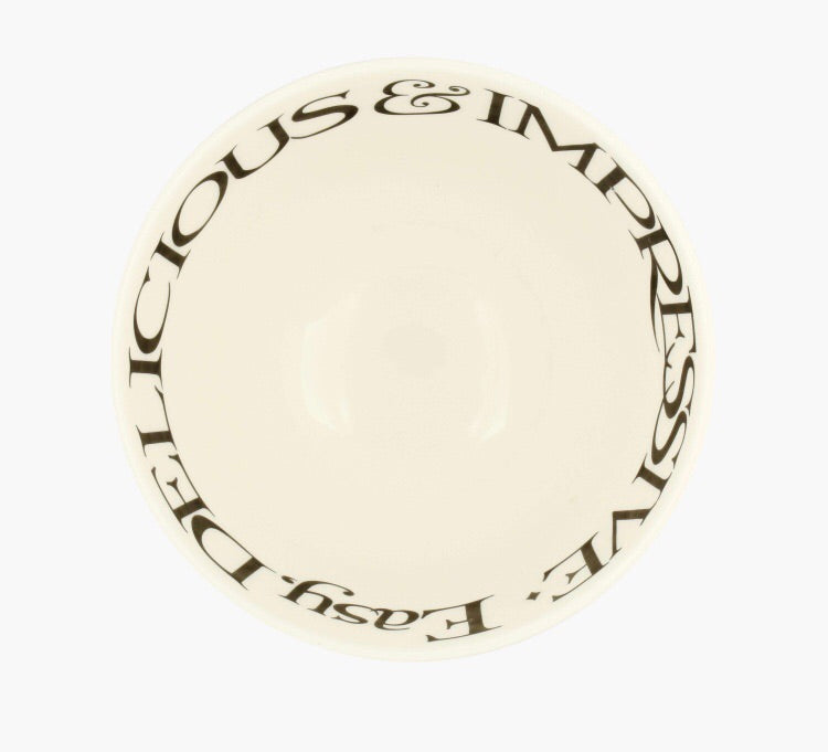 Black Toast Medium Old Bowl