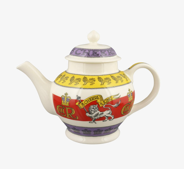 3 Cheers For King Charles III 4 Mug Teapot