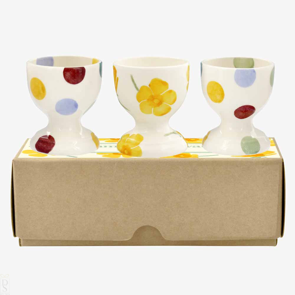 Buttercup Scattered Set Of 3 Egg Cups Boxed
