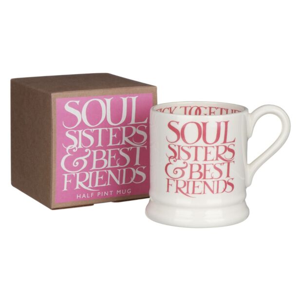 Pink Toast Soul Sisters Half Pint Boxed Mug