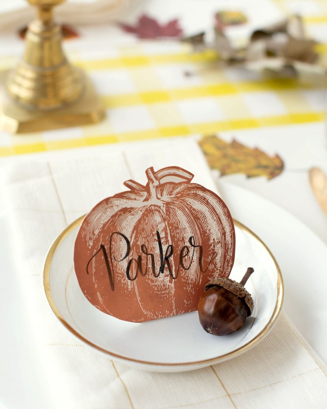 Pumpkin Placecards