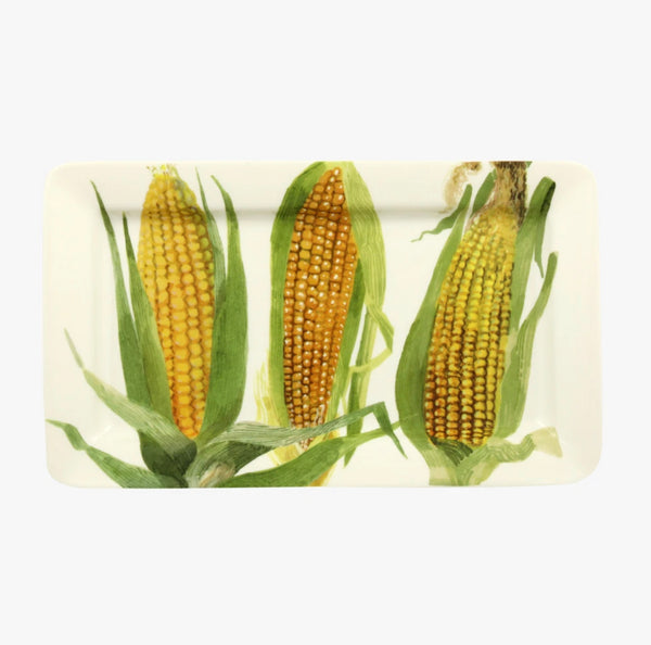 Vegetable Garden Sweetcorn Medium Oblong Plate