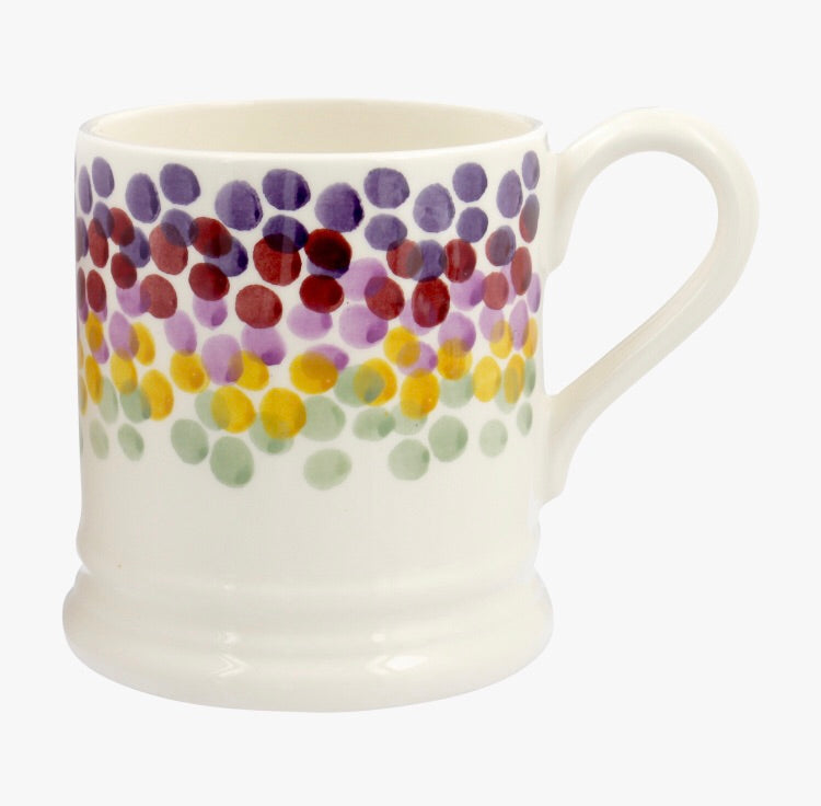 Rainbow Dots 1/2 Pint Mug