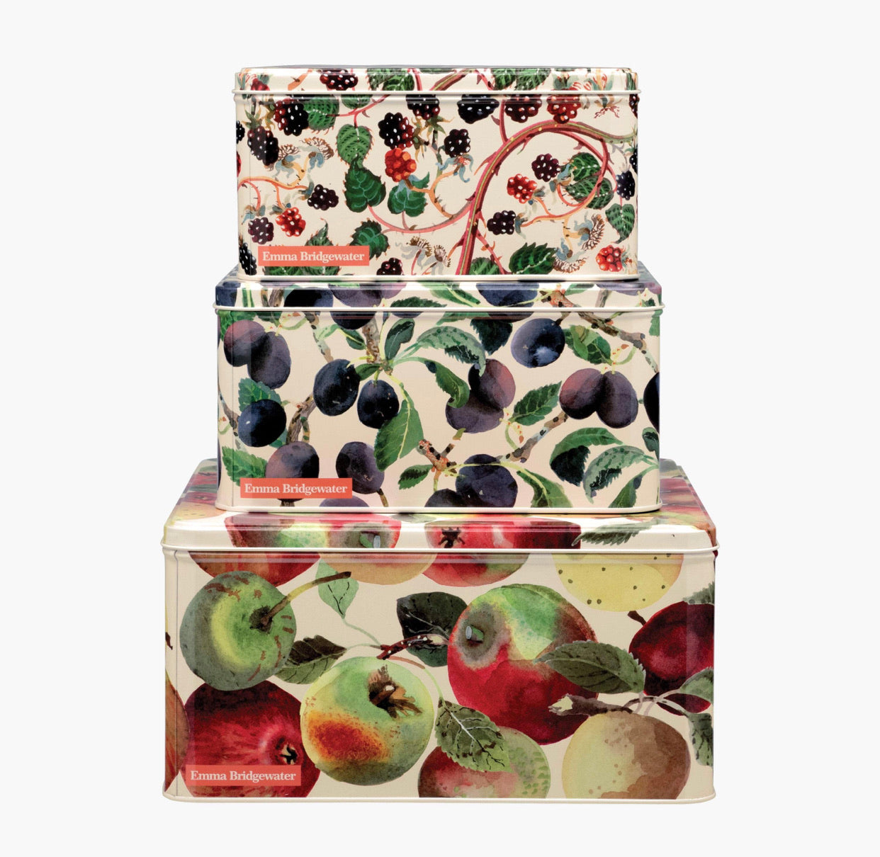 Vegetable Garden Apples Set of 3 Square Cake Tins
